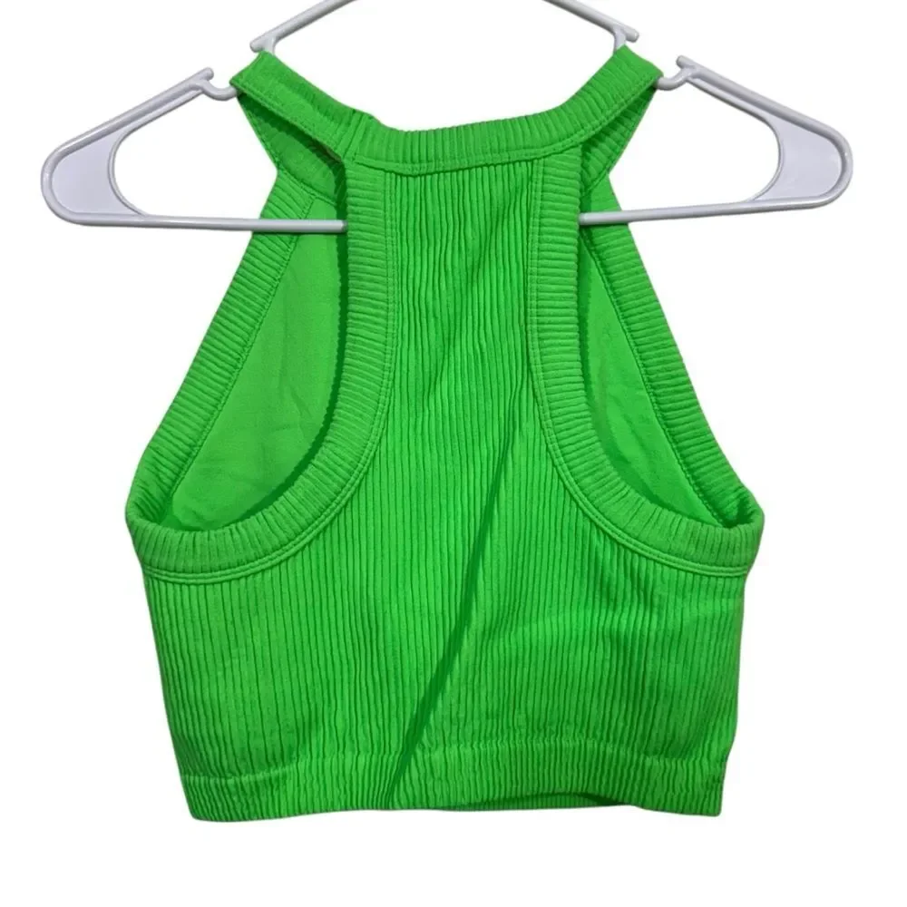 Aerie Super Chill Seamless High Neck Bra Top